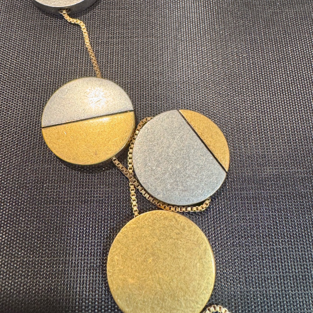 Madewell Gold and Silver Moon Necklace - Picture 4 of 5